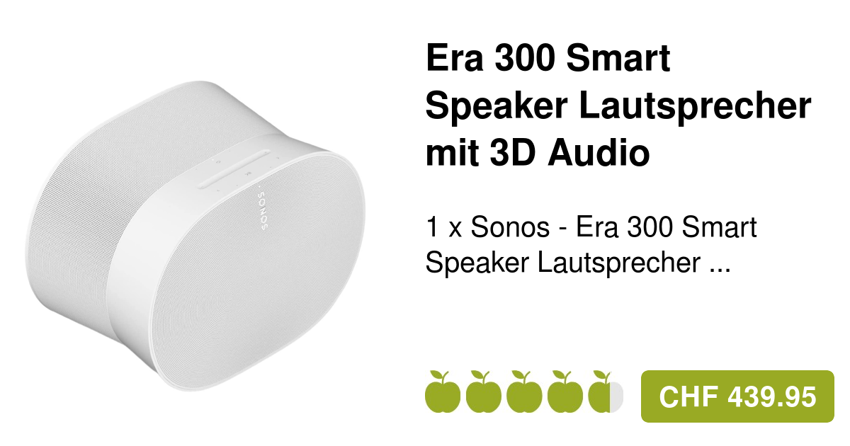 300 Smart Era Speaker - Weiss Sonos Lautsprecher -