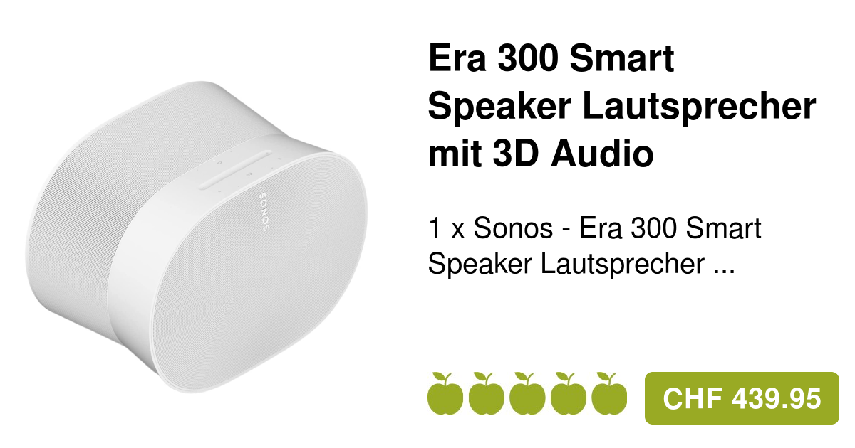 Sonos - Era 300 Smart Speaker Lautsprecher - Weiss