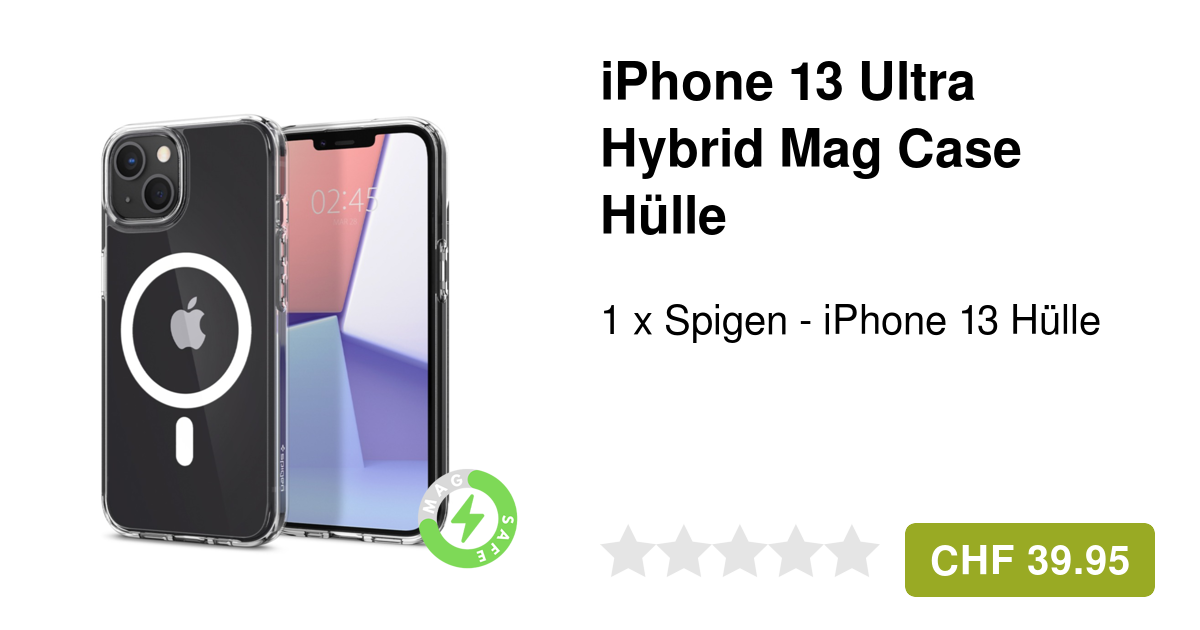 Spigen iPhone 13 Ultra Hybrid Mag Hülle Clear/Weiss