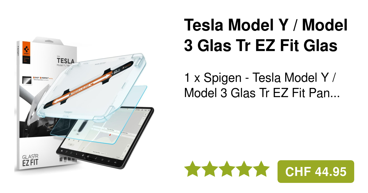 Spigen Tesla Model Y / Model 3 Tr EZ Fit Panzer Glas