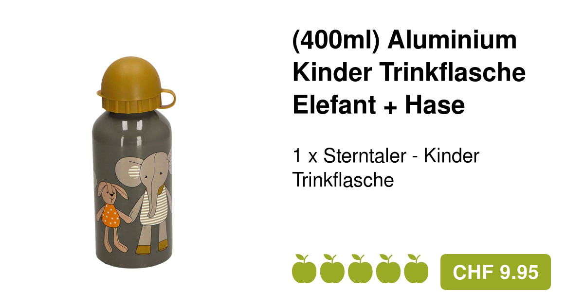 (400ml) Aluminium Sterntaler Kinder Trinkflasche