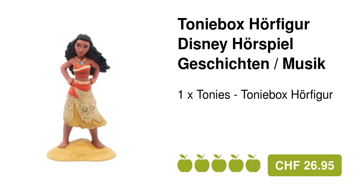 tonies - Toniebox Hörfigur Disney Hörspiel Vaiana