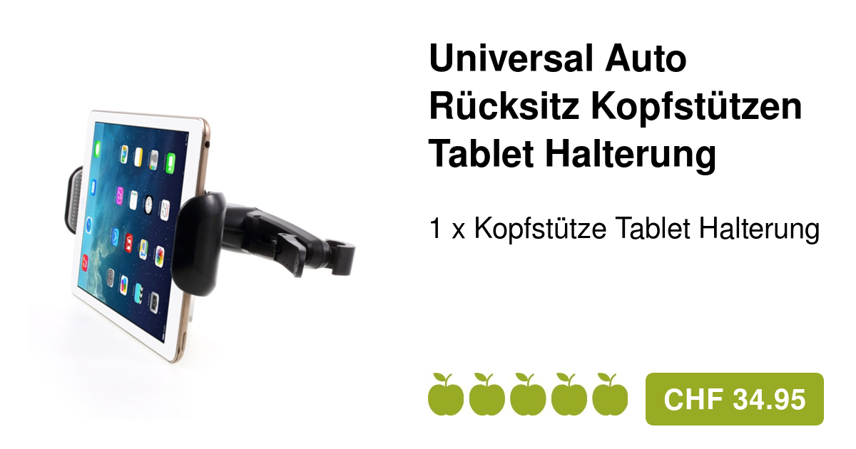 Universal Tablet-Halterung für Kopfstützen 