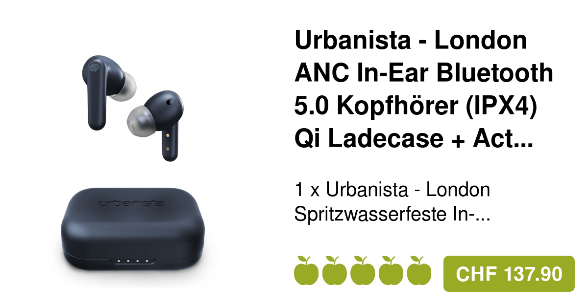 Urbanista London Headset Kopfhörer In-Ear Dark Sapphire