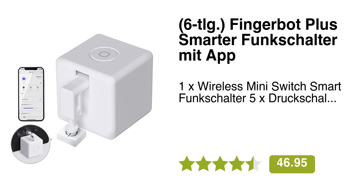 Fingerbot Switch Fingerbot Switch Smart Funkschalter + App Steuerung