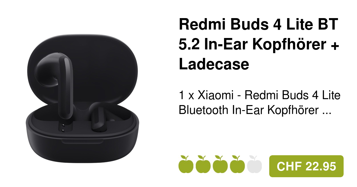 Bluetooth Redmi Xiaomi Kopfhörer Buds 4 In-Ear Lite