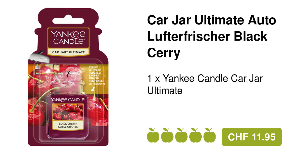 Yankee Candle Auto-Lufterfrischer Car Jar Ultimate Clean Cotton