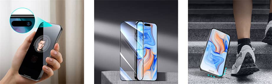 Apgo Kamera-Schutzfolie Für Ulefone Note 16 Pro - Carbon-Optik, Kratzfest, Schwarz