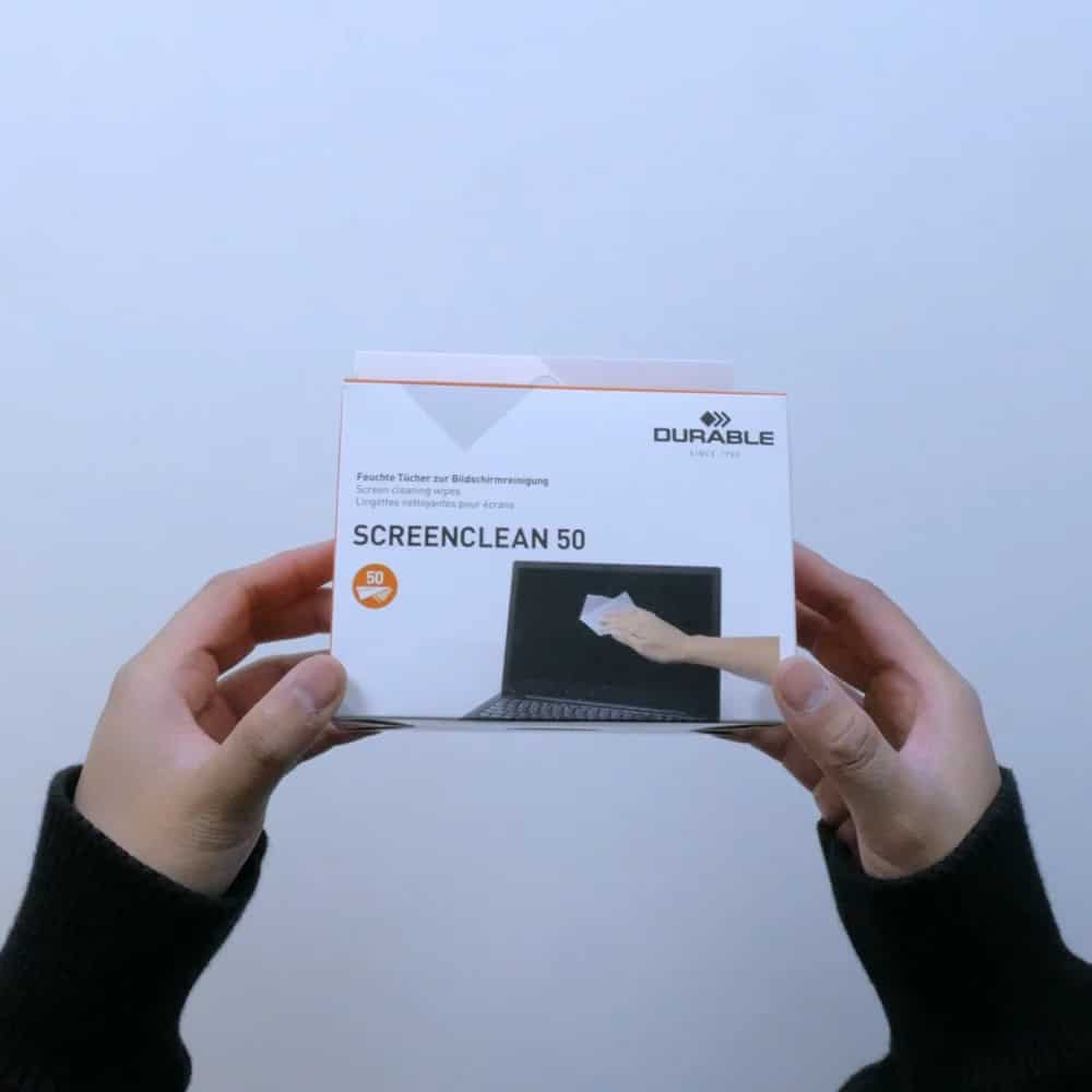 DURABLE 50er Set Display Reinigungstücher für Handys