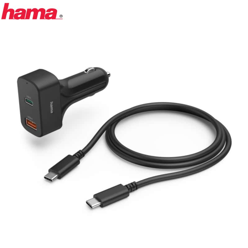 Hama 65W Auto USB C / USB A Ladegerät + Ladekabel