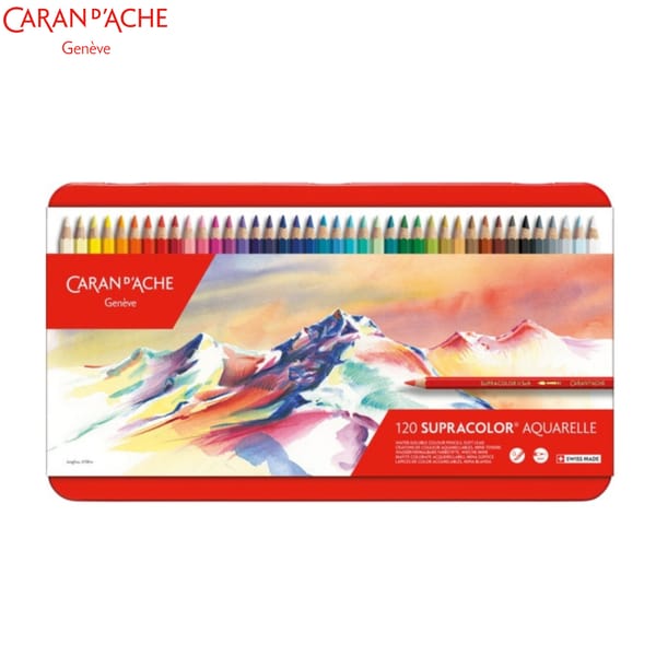 Caran d'Ache (120er Set) Supracolor Soft Aquarelle Farbstifte
