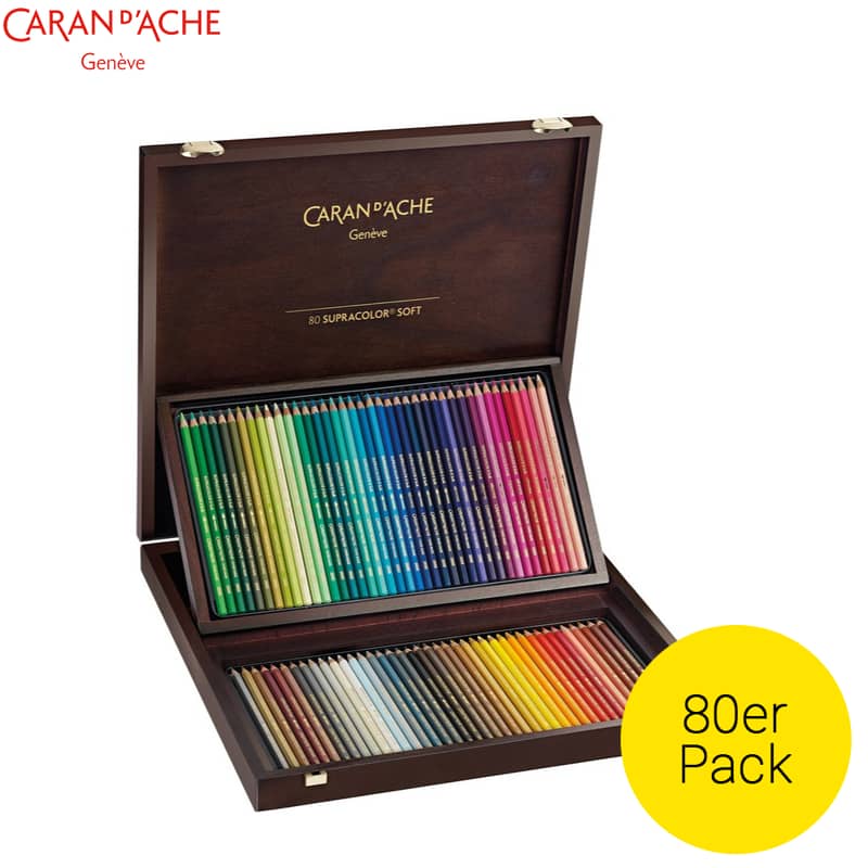 Caran d'Ache (80er Set) Farbstifte Supracolor® Soft