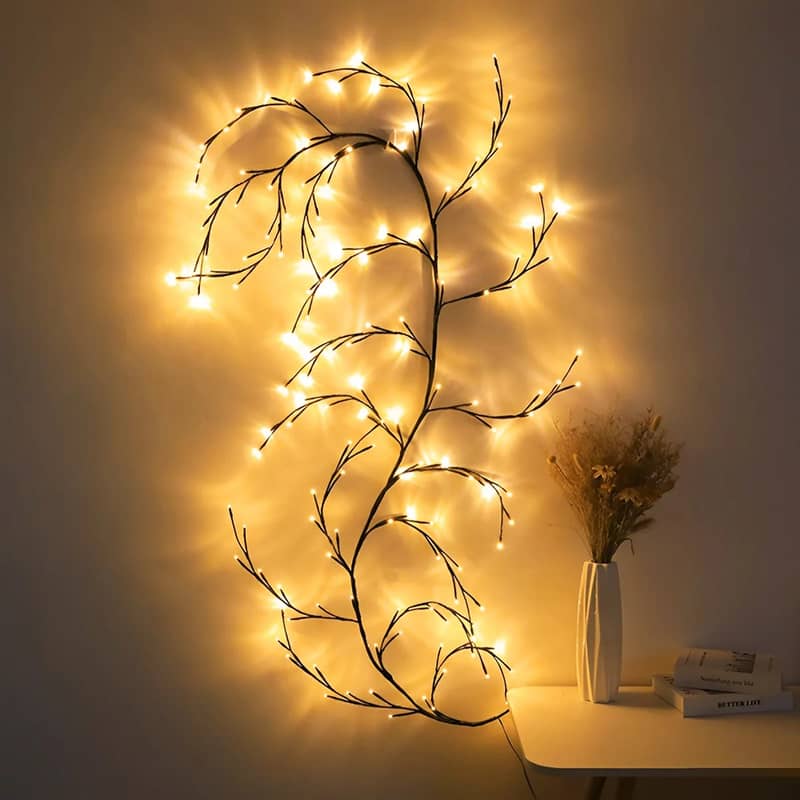 LED's Deko Ast USB Lichterkette Baum Beleuchtung