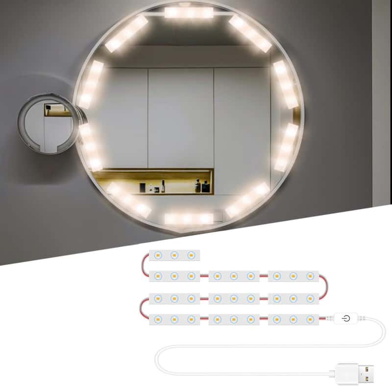 1.5m) 10-LED's Schminkleuchten Lichter für Spiegel
