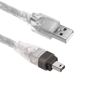 USB-Stecker auf FireWire IEEE 1394 4-poliger Stecker iLink-Adapterkabel für Sony DCR-TRV75E DV, von DEBUNS