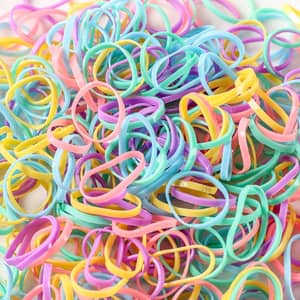 2000 Stück Mini-Haargummis – Elastische Gummibänder Für Frisuren, Schwarz, Vielseitig