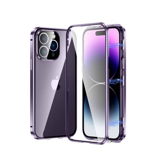 Coque Céramique + Verre Trempé écran + Protection Caméra Pour IPhone 12, 13, 14 - Transparent (Neuf, Sans Marque)