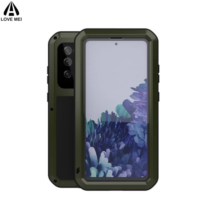 LOVE MEI Galaxy S20 FE 5G Case + Panzerfolie Grn/Schwarz
