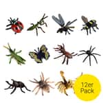 6er Fliegende Insekten Figuren Spielfiguren mit Lupen Zubehör 