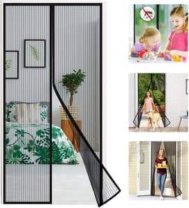 Magnet-Fliegengitter Für Türen – 145 X 250 Cm, Selbstklebend, Ohne Bohren