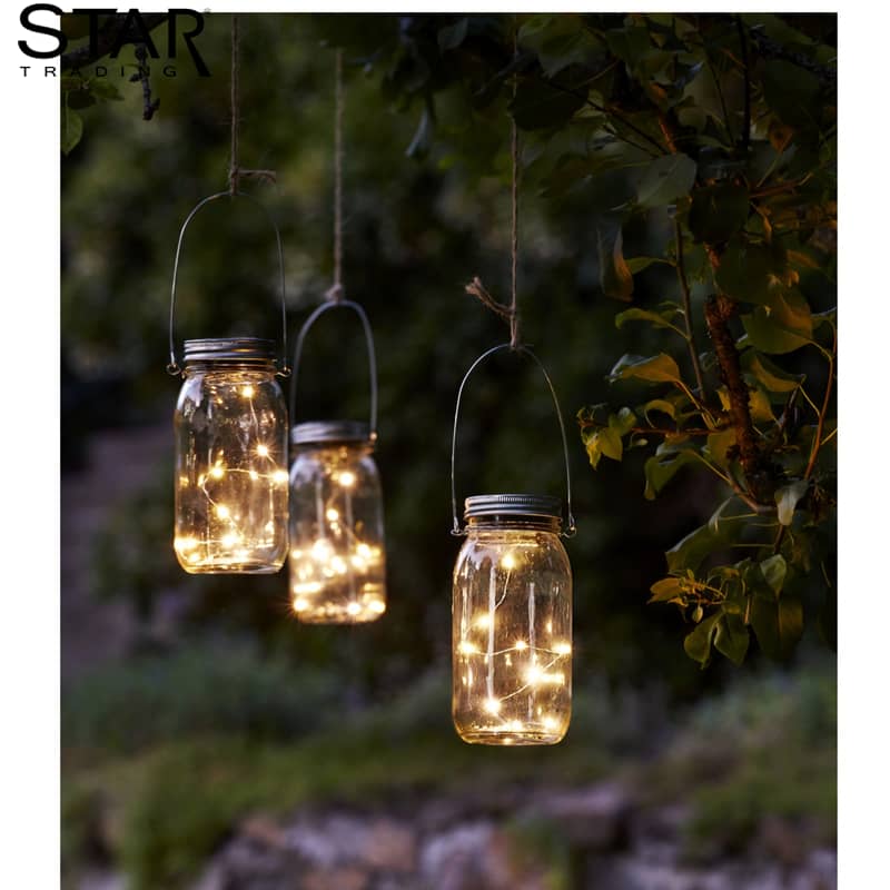 StarTrading LED Laterne Jamjar Outdoor Deko (Solar)