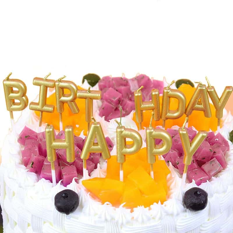 Geburtstagskerzen Happy Birthday Buchstaben Kerzen Kuchen Torte Feier Geburtstag