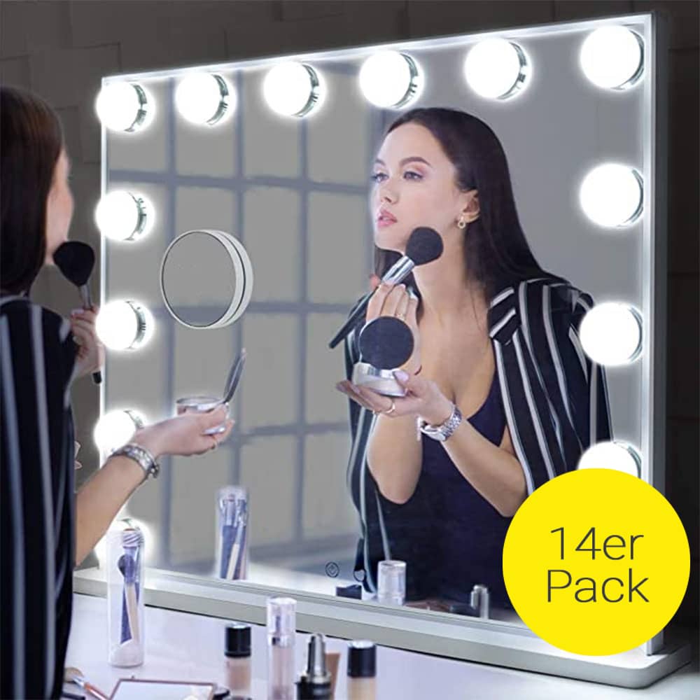 LED-Make-up-Spiegel 35,6 X 27,9 Cm – Mit Smart Touch Control, Beleuchteter Kosmetikspiegel Für Perfektes Styling