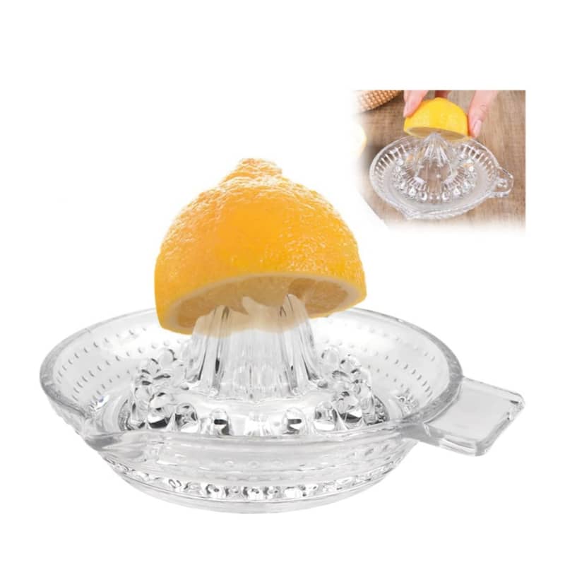 Ø15cm) Glas Zitronen Saft Presse Orangen Entsafter