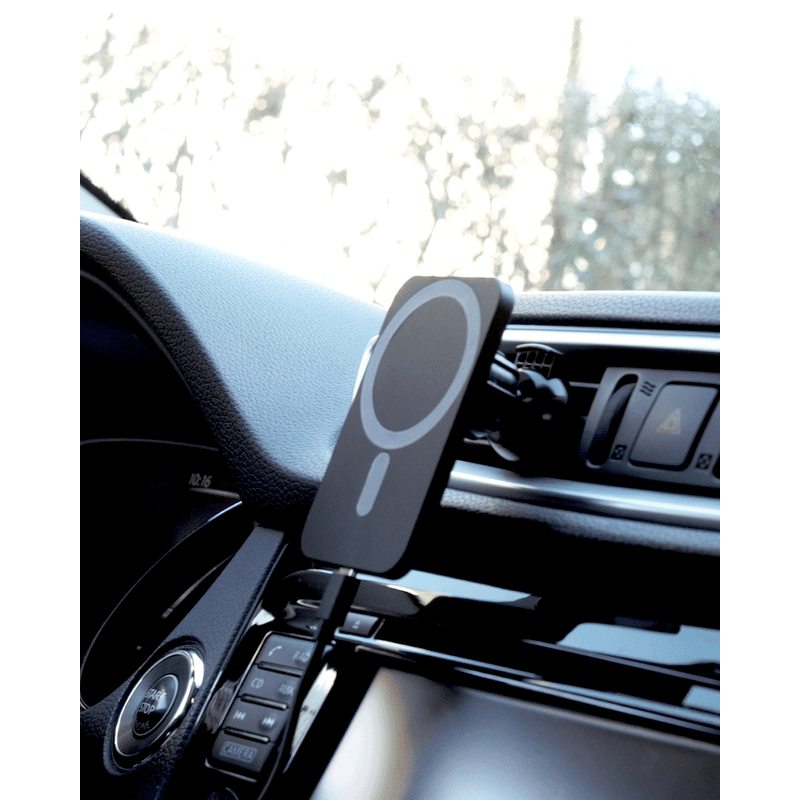 Lüftungsgitter magnetisch (15W) Magsafe Auto Halterung - Handy Smartphone