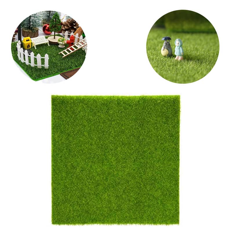 30x30cm Miniatur Garten Kunst Rasen Deko Gras Bastel