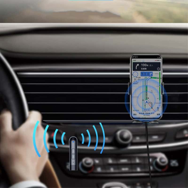 Wireless Bluetooth-kompatible 5.0 Car Kit Mini 3,5 mm Klinke Aux  Freisprecheinrichtung Stereo Musik Empfänger Adapter für Auto Kopfhörer  Lautsprecher Z2