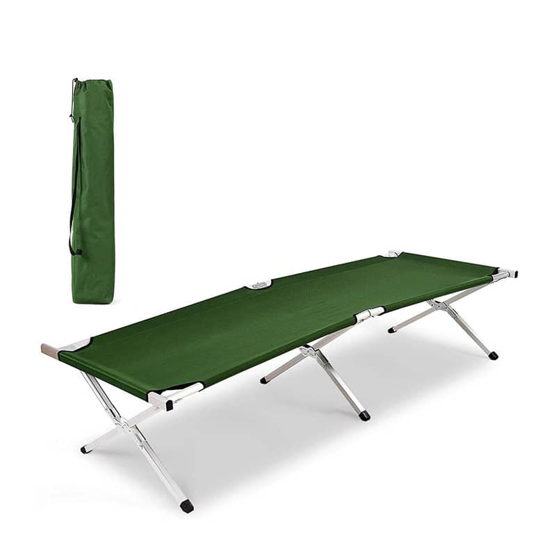 190x64x42cm) Faltbares Feldbett Outdoor Bett Grn