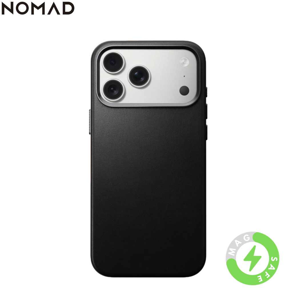 Nomad iPhone 17 Pro Max MagSafe Echtleder Hülle Schwarz