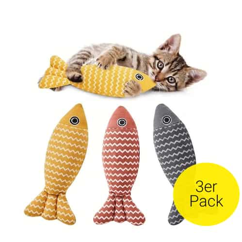 Smandy Katzenspielzeug Set 5-teilig - Interaktive Spielmäuse Mit Glöckchen Für Katzen