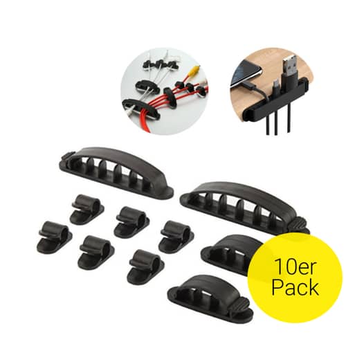 10 Selbstklebende Kabelclips – Orange, Flexibel, Für Ladekabel & Mehr Bis 10 Mm Durchmesser
