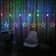 (2.5m) 138 LED's Weihnachts Deko Lichterkette Sternen Vorhang (Batteriebetrieben) - Bunt