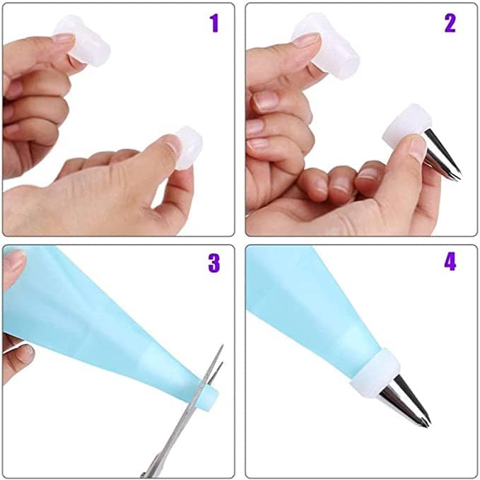 Kit Poche à Douille Réutilisable Silicone - 14 Pièces - Décoration Gâteaux Pâtisserie