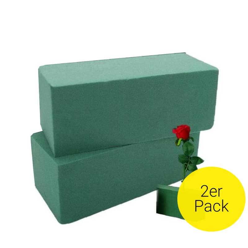 2er Set) 22x11cm Blumen Steck Schaum DIY Steckmoos