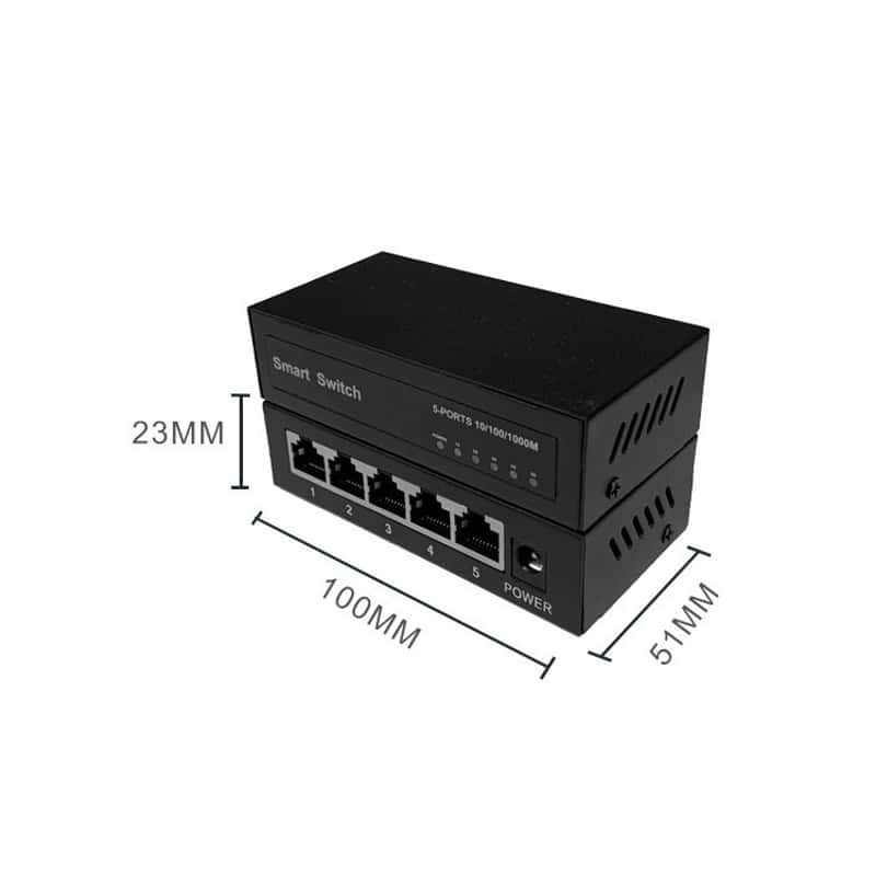 5Port Gigabit Netzwerk Switch Ethernet LAN + Netzteil