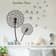 (57x33cm) Wandtattoo Aufkleber Home Deko Wandsticker - Pusteblume