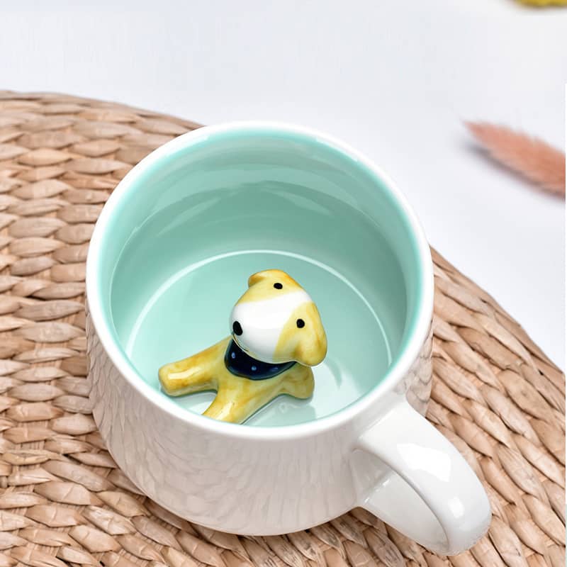 Süsse 3D Keramik Kaffee Tasse Geschenk Tee Cup Hund