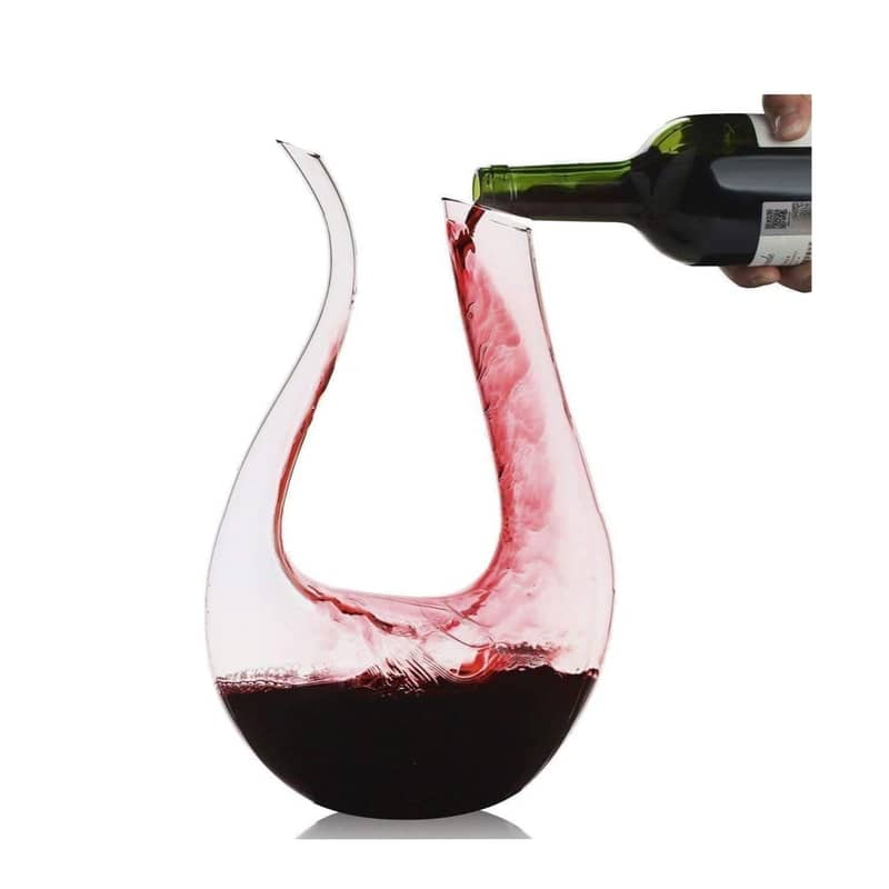 1.5L) Deko Glas Karaffe Wein Dekanter Ausgiesser