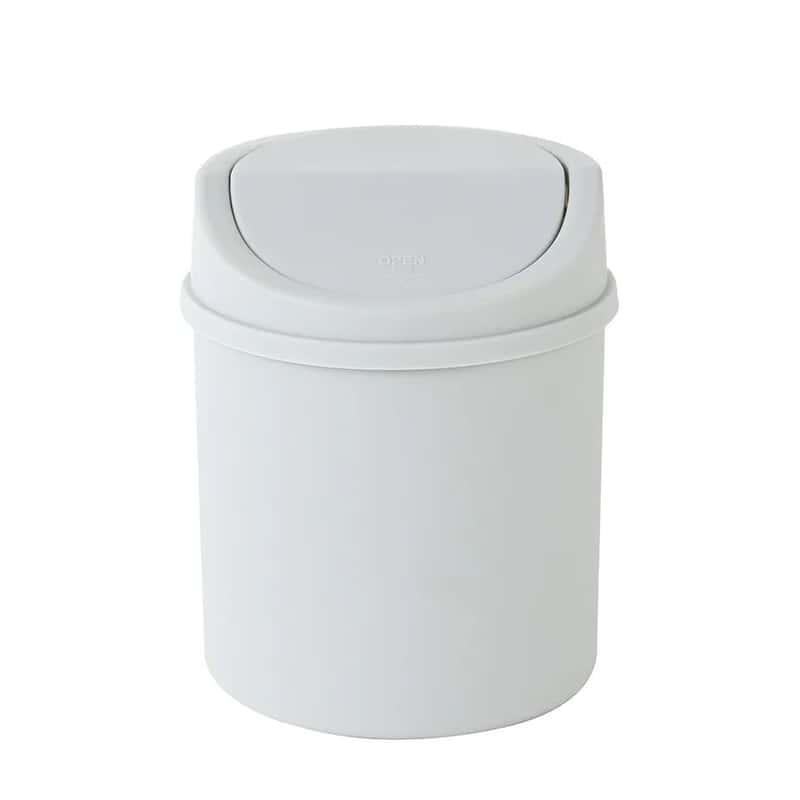 Mini Tisch Mülleimer Abfall Behälter für Küche Grau