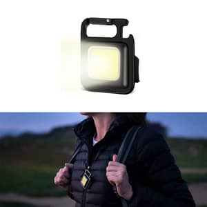 LEVADA PLUS Mini COB Schlüsselanhängerlampe – USB-C, Magnetisch, 800 Lumen, Notlicht Mit Flaschenöffner