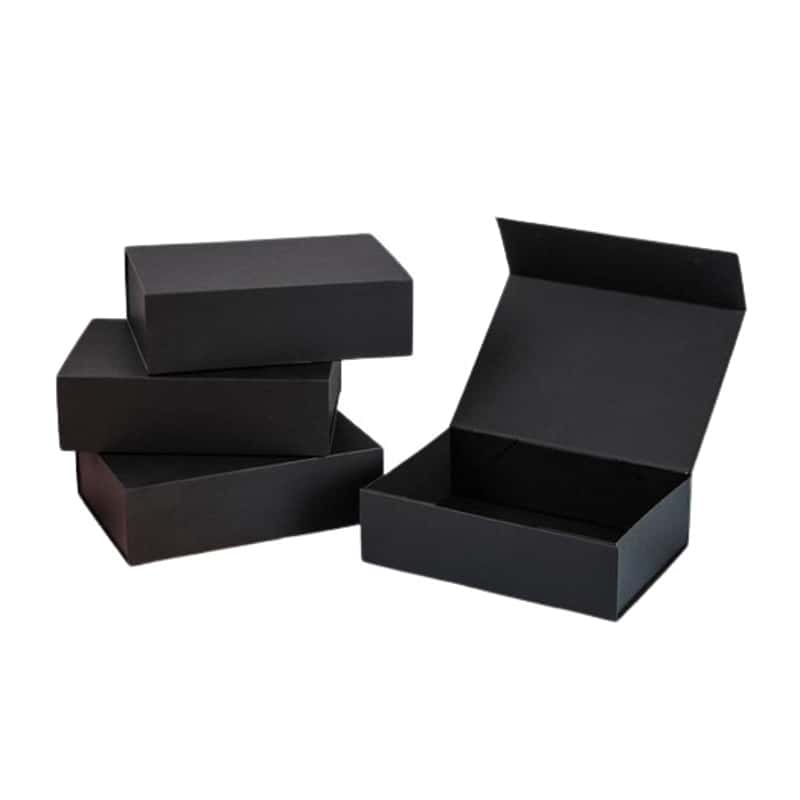 Geschenk Schachtel Faltbare Box mit Deckel Schwarz