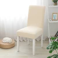 Stretch Stuhlüberzug Home Deko Stuhlhusse Beige
