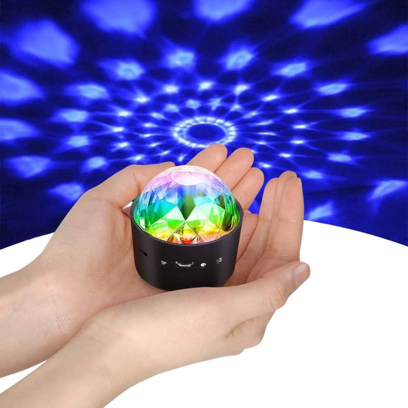Ø5cm) Soundgesteuerte Mini LED Discokugel Partylicht