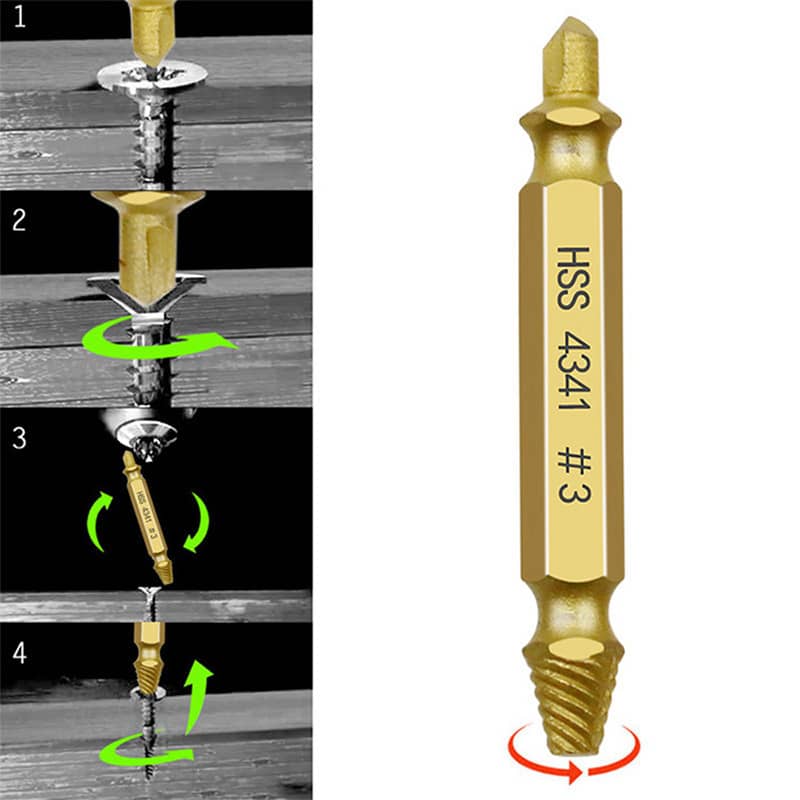 PRITOK 14-teiliges Muttern-Entferner Set – Schraubenausdreher 6,35–19 Mm, Für Beschädigte & Verrostete Schrauben