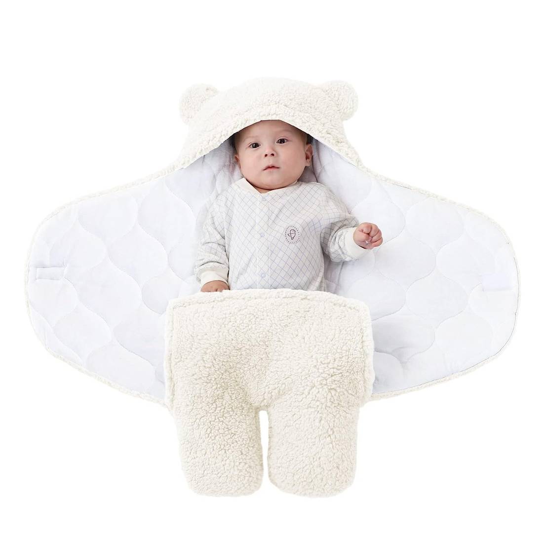 Babyhörnchen Mit Rüsche - Pucktuch & Schlafsack Für Babys