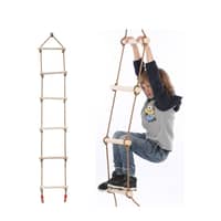Kletter-Strickleiter Für Kinder – 5 Sprossen, Holz, 135 Cm, Indoor/Outdoor, Bis 150 Kg Belastbar